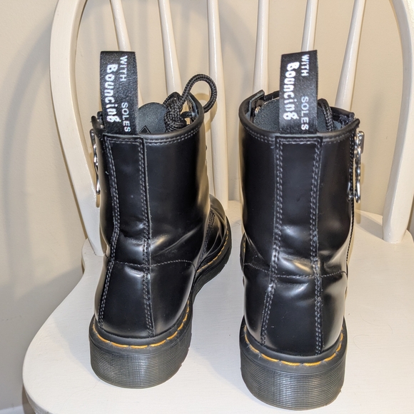 Dr. Martens 1460 Black Leather Boots - Picture 4 of 6